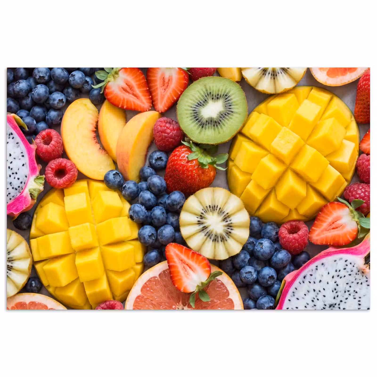 Poster - Fruit - Versneden - Kleurrijk - Eten - Gezond — 1