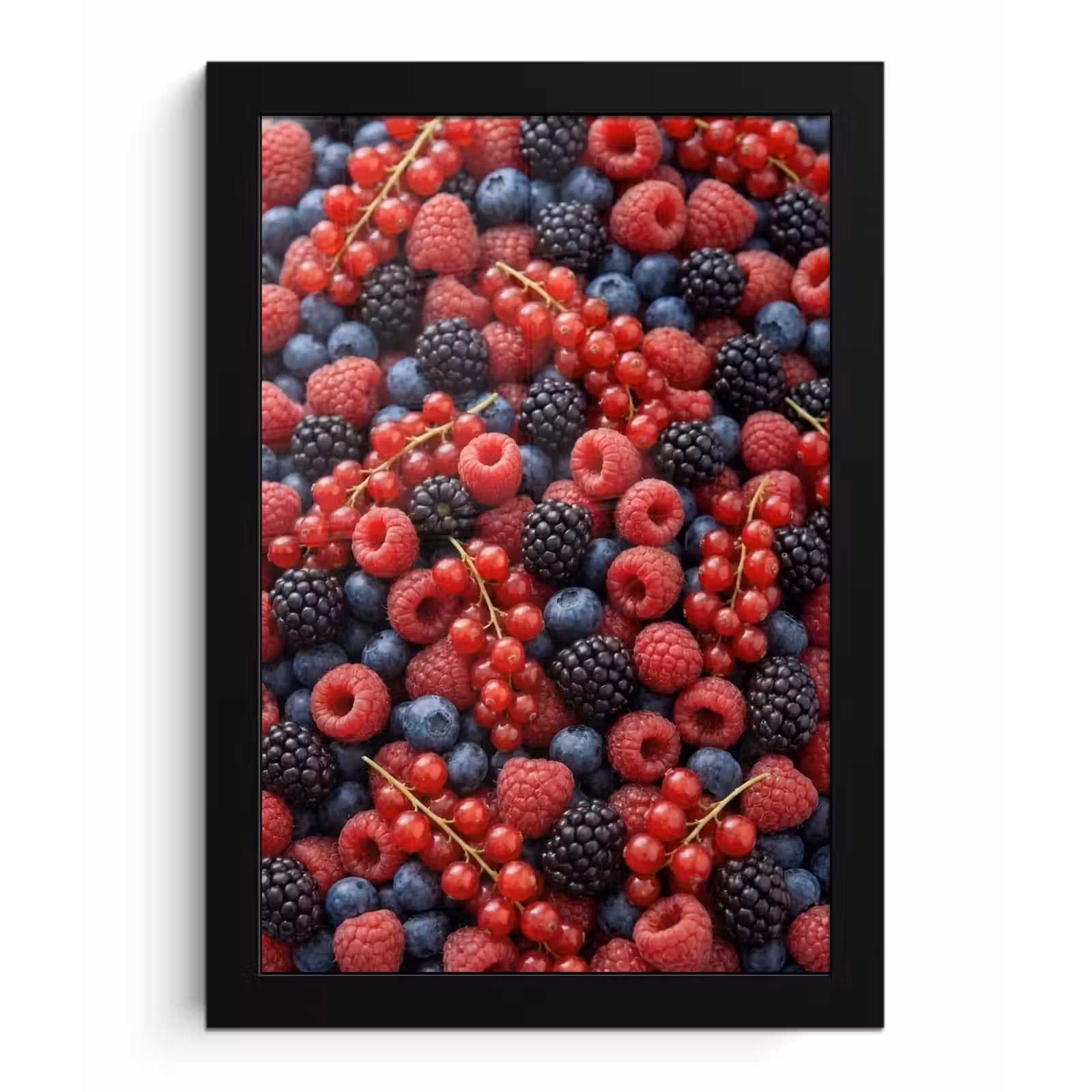 Poster met lijst - Bessen - Mix - Vers - Eten - Kleurrijk — 1