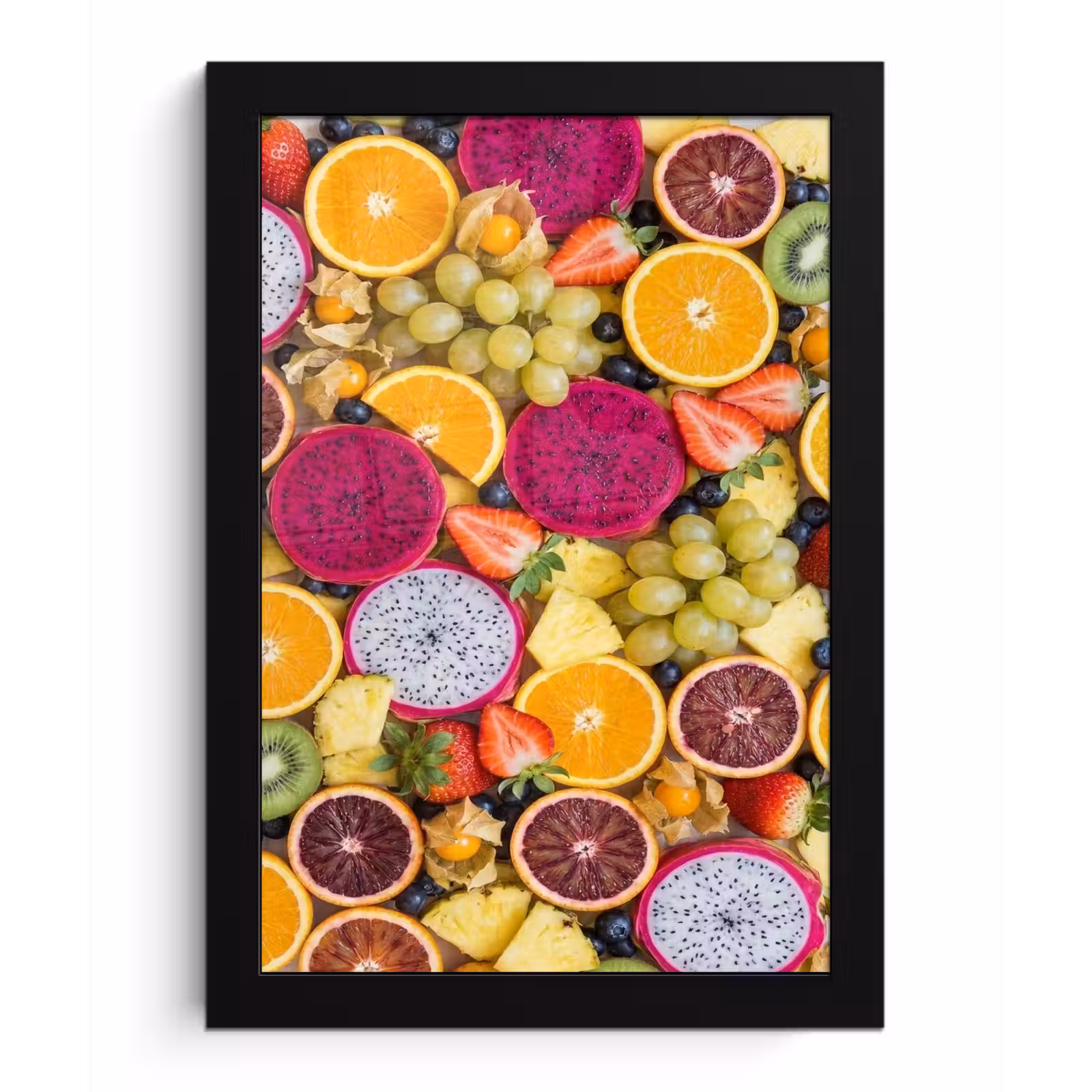 Poster met lijst - Fruit - Assortiment - Kleurrijk - Gezondheid — 1