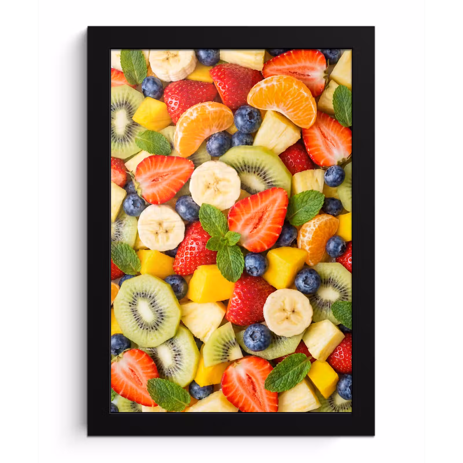 Poster met lijst - Fruit - Plakjes - Eten - Kleurrijk — 1