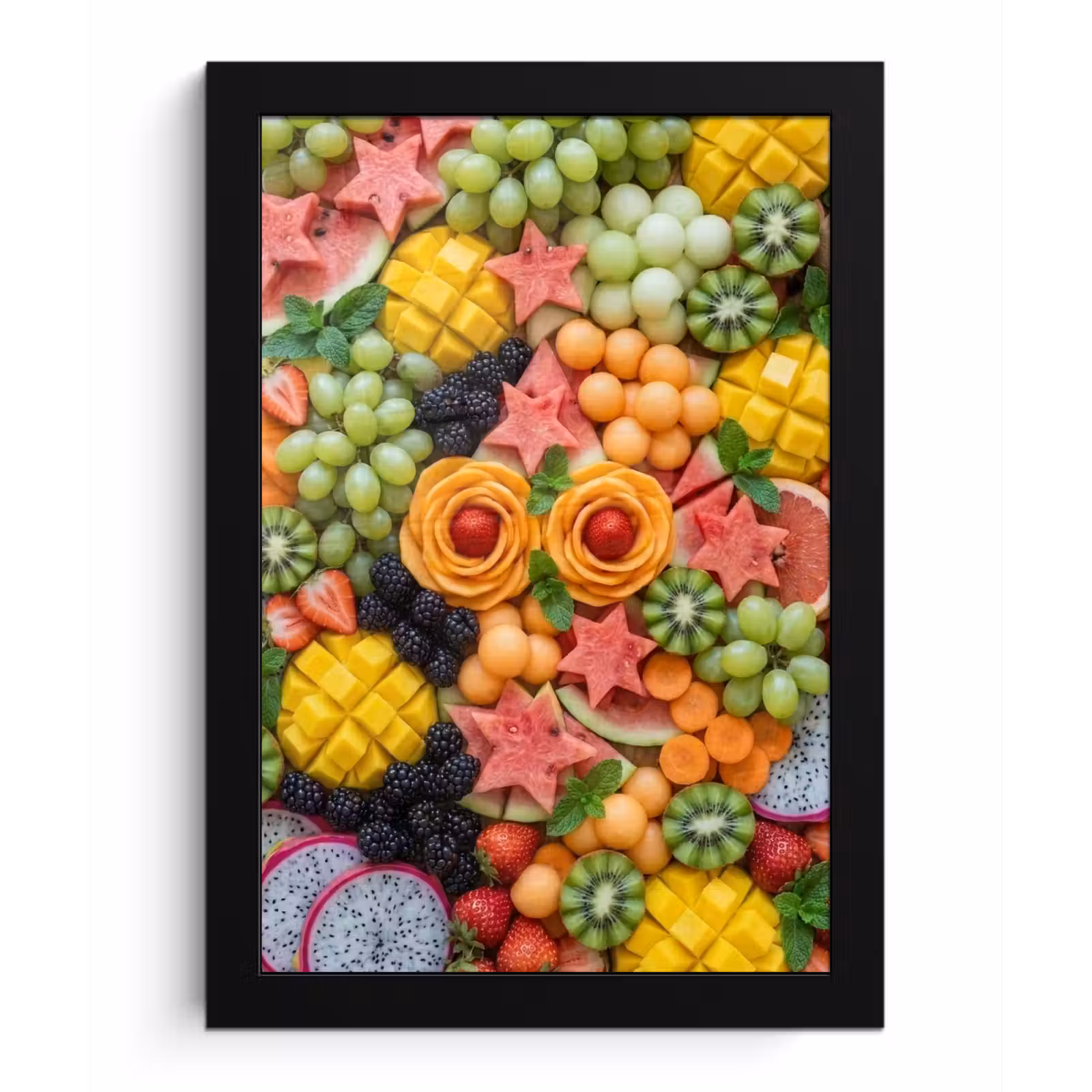 Poster met lijst - Fruit - Variatie - Kleurrijk - Vers - Eten — 1