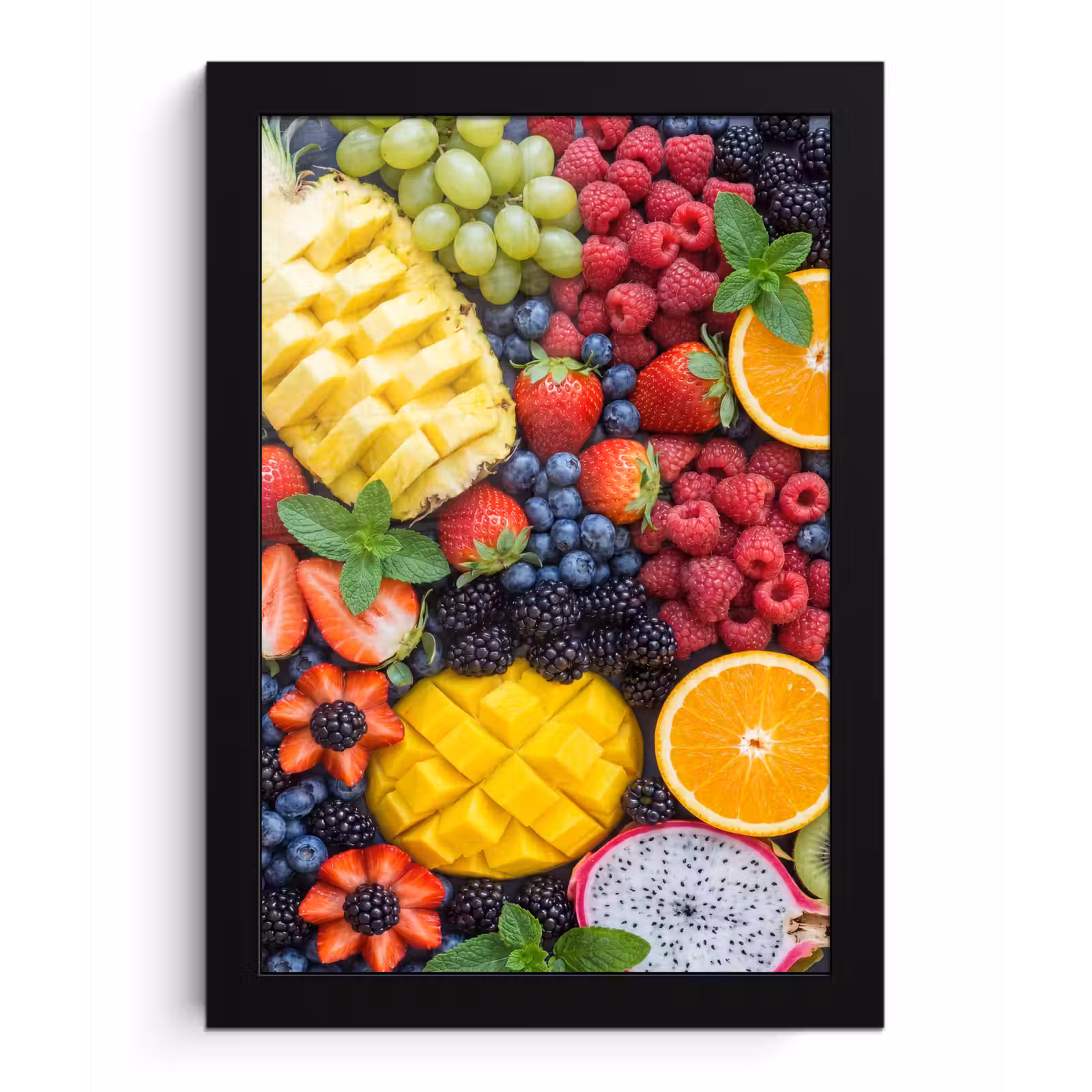 Poster met lijst - Fruit - Vers - Kleurrijk - Eten — 1