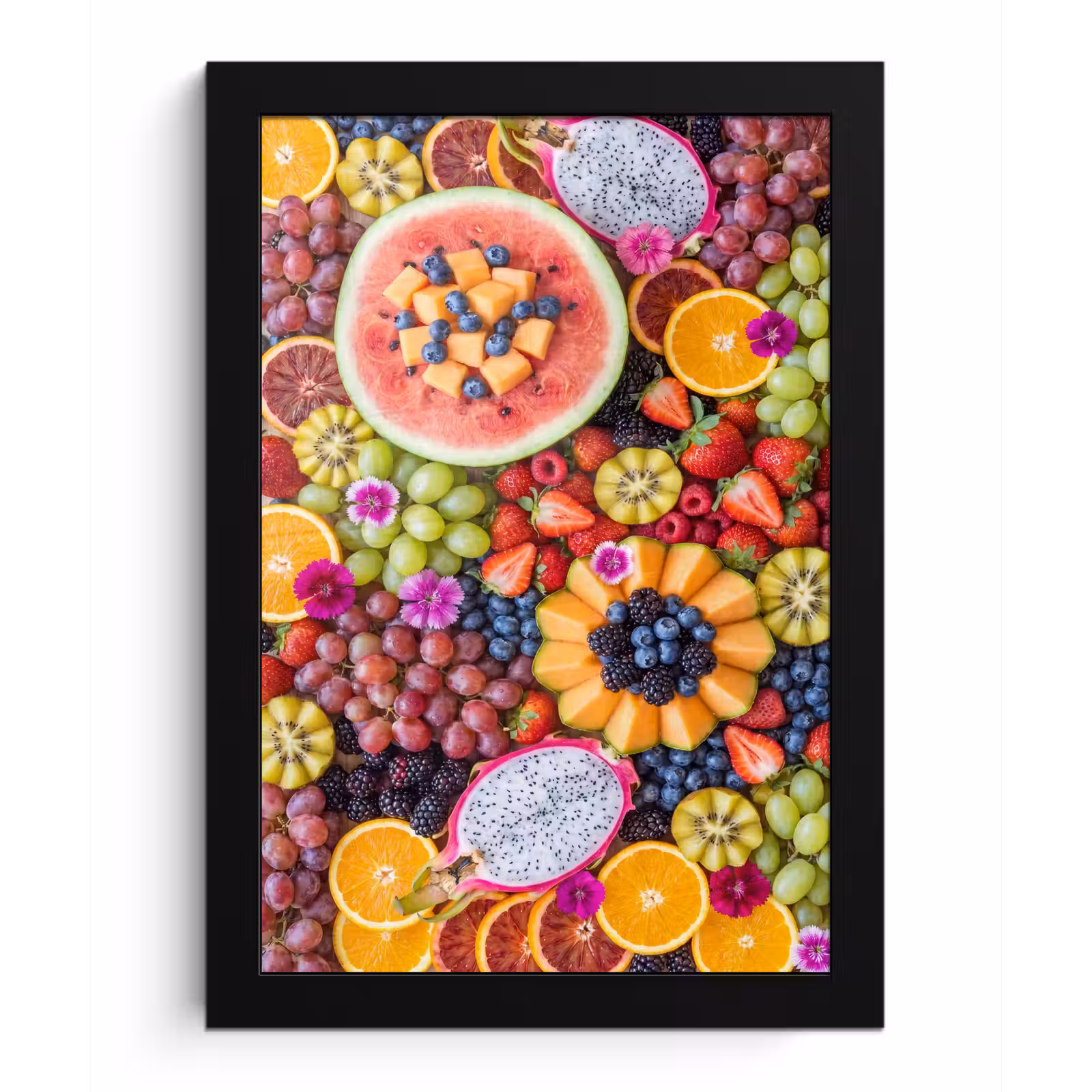 Poster met lijst - Fruit - Vers - Variatie - Eten - Kleurrijk — 1