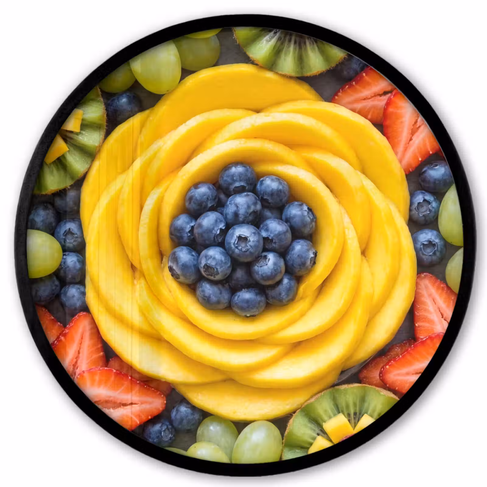 Ronde fotolijst - Fruit - Arrangement - Gezond - Kleurrijk - Eten — 1