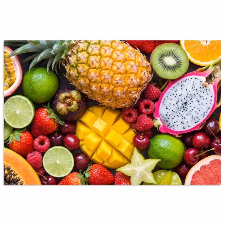 Poster - Fruit - Assortiment - Vers - Gezond - Kleurrijk — 1