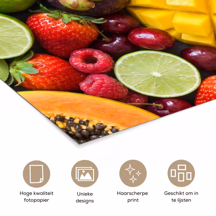 Poster - Fruit - Assortiment - Vers - Gezond - Kleurrijk — 5