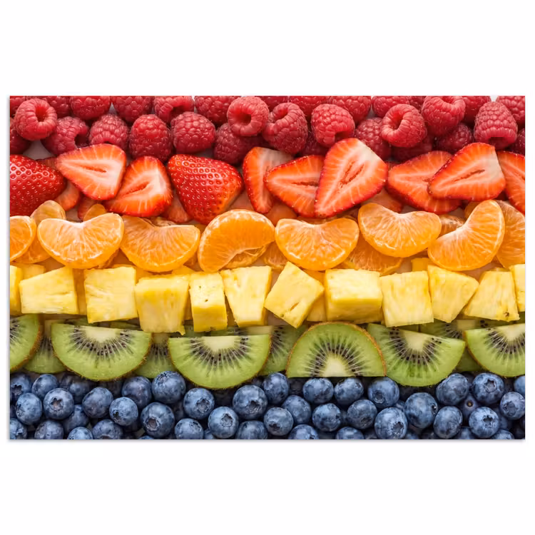 Poster - Fruit - Regenboog - Gezond - Kleurrijk — 1