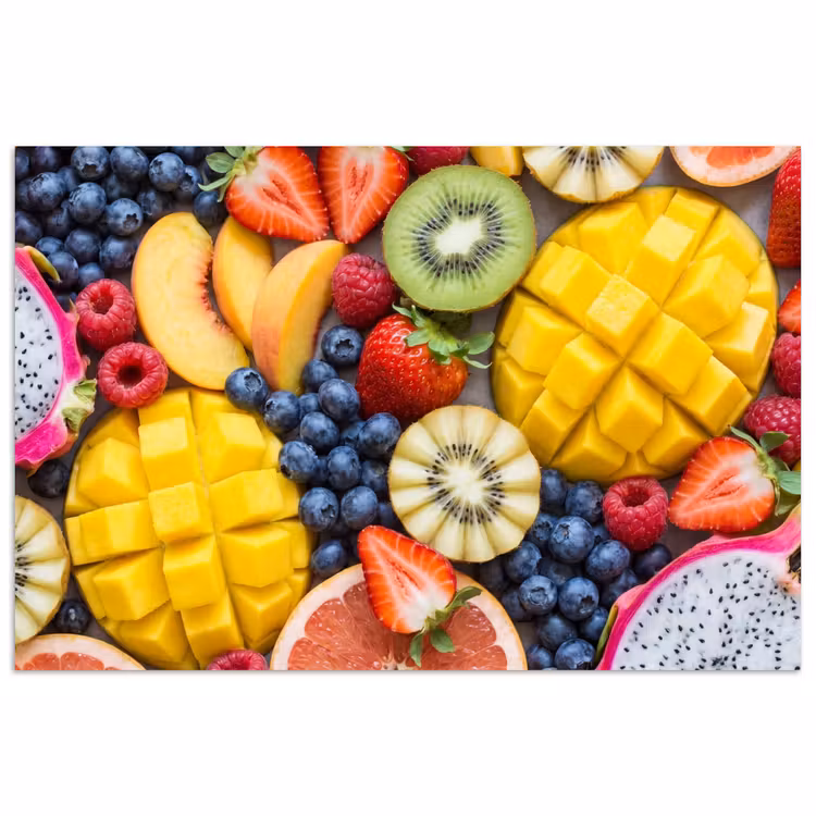 Poster - Fruit - Versneden - Kleurrijk - Eten - Gezond — 1
