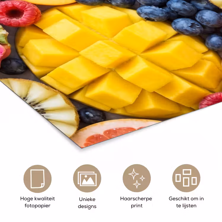 Poster - Fruit - Versneden - Kleurrijk - Eten - Gezond — 5
