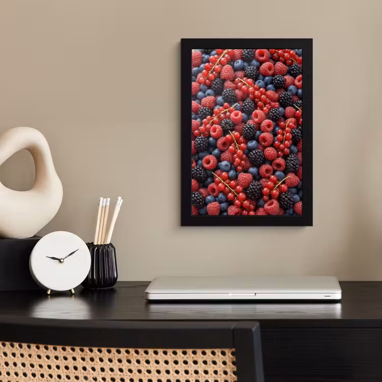 Poster met lijst - Bessen - Mix - Vers - Eten - Kleurrijk — 2