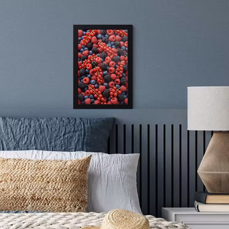 Poster met lijst - Bessen - Mix - Vers - Eten - Kleurrijk — 3