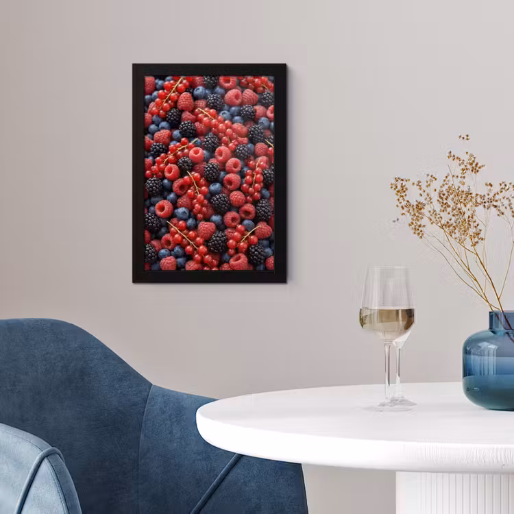 Poster met lijst - Bessen - Mix - Vers - Eten - Kleurrijk — 4