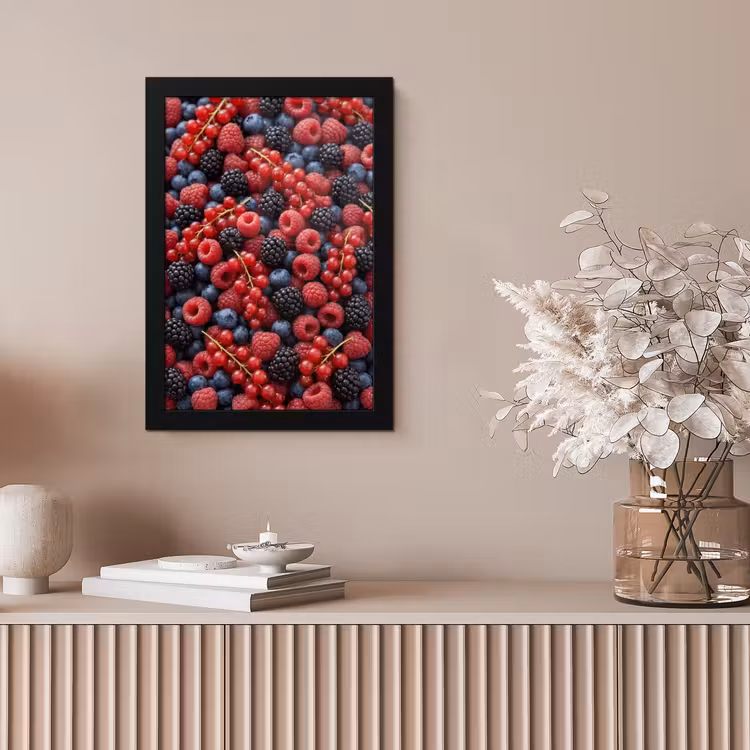 Poster met lijst - Bessen - Mix - Vers - Eten - Kleurrijk — 5