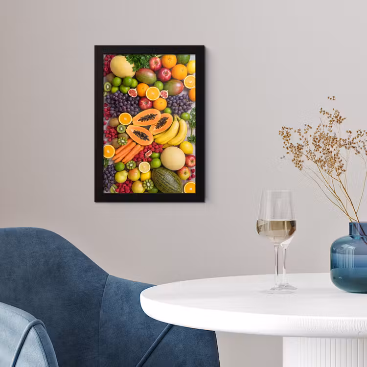 Poster met lijst - Eten - Fruit - Groenten - Vers - Kleurrijk — 4
