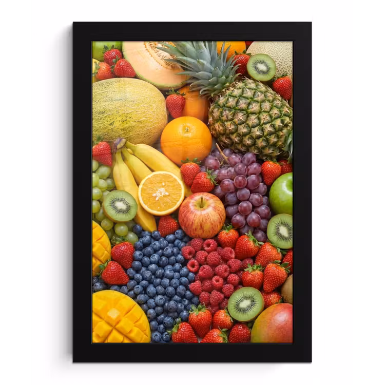 Poster met lijst - Eten - Fruit - Vers - Kleurrijk - Voeding — 1