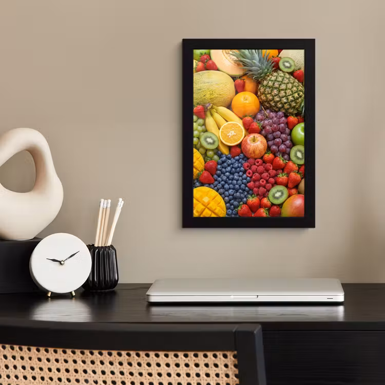 Poster met lijst - Eten - Fruit - Vers - Kleurrijk - Voeding — 2