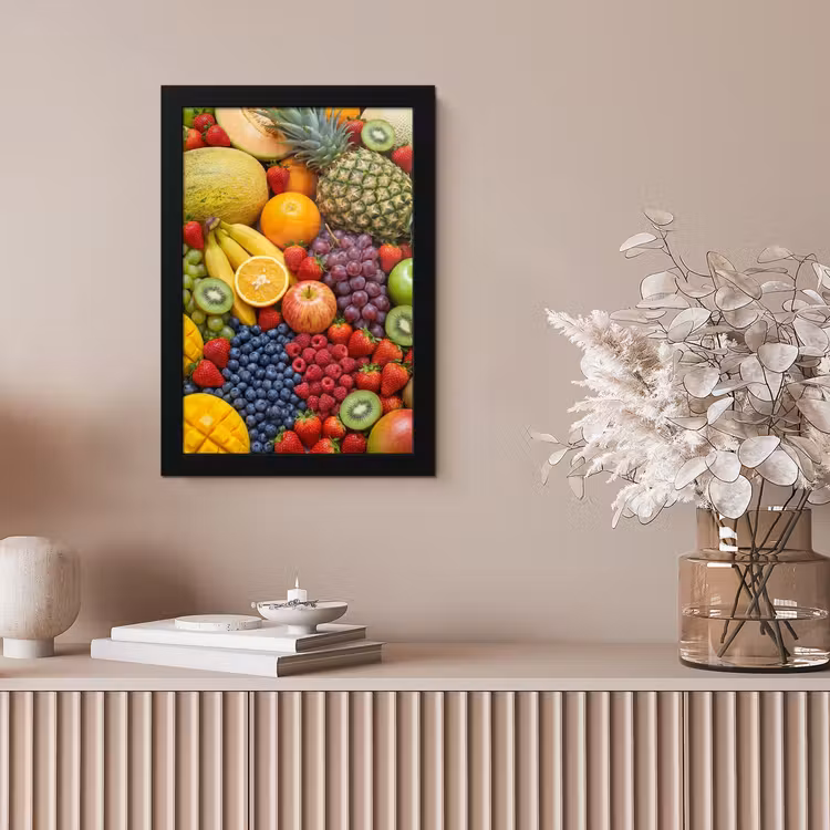 Poster met lijst - Eten - Fruit - Vers - Kleurrijk - Voeding — 5