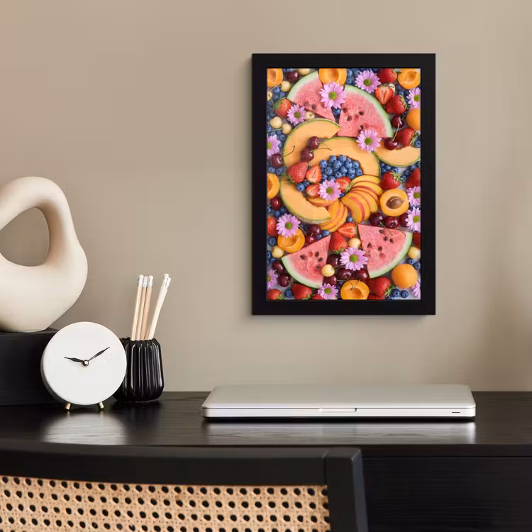 Poster met lijst - Eten - Fruit - Zomer - Kleurrijk — 2