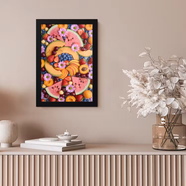 Poster met lijst - Eten - Fruit - Zomer - Kleurrijk — 5