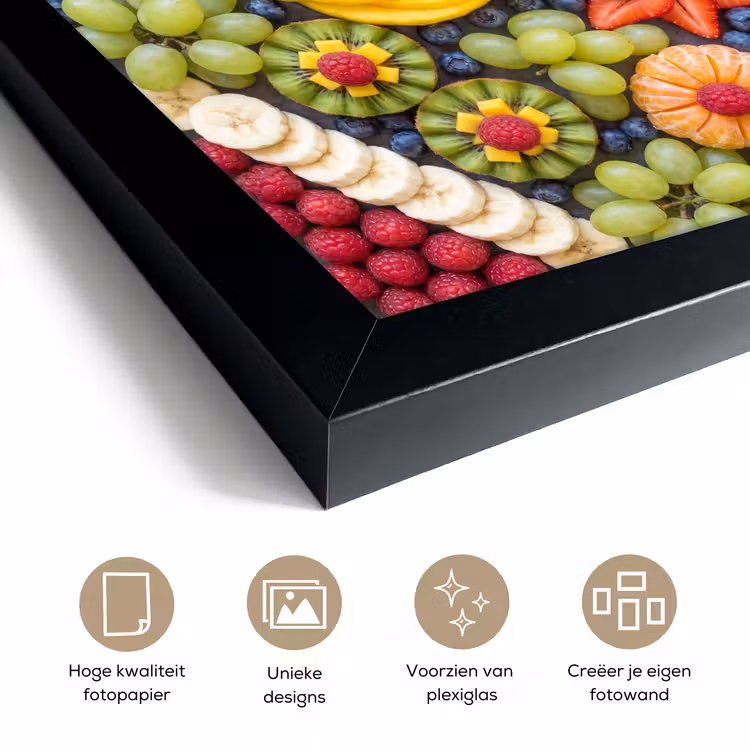 Poster met lijst - Fruit - Arrangement - Gezond - Kleurrijk - Eten — 6