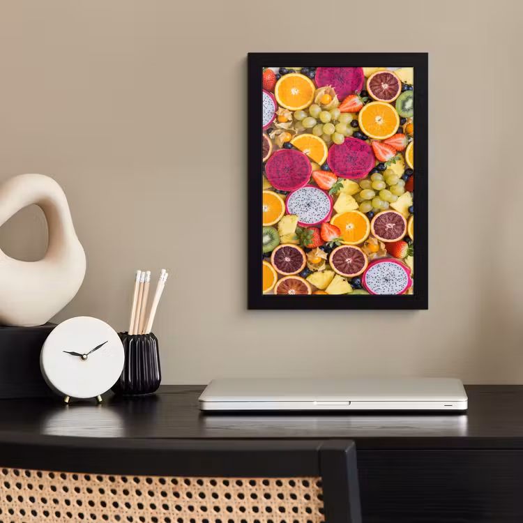 Poster met lijst - Fruit - Assortiment - Kleurrijk - Gezondheid — 2