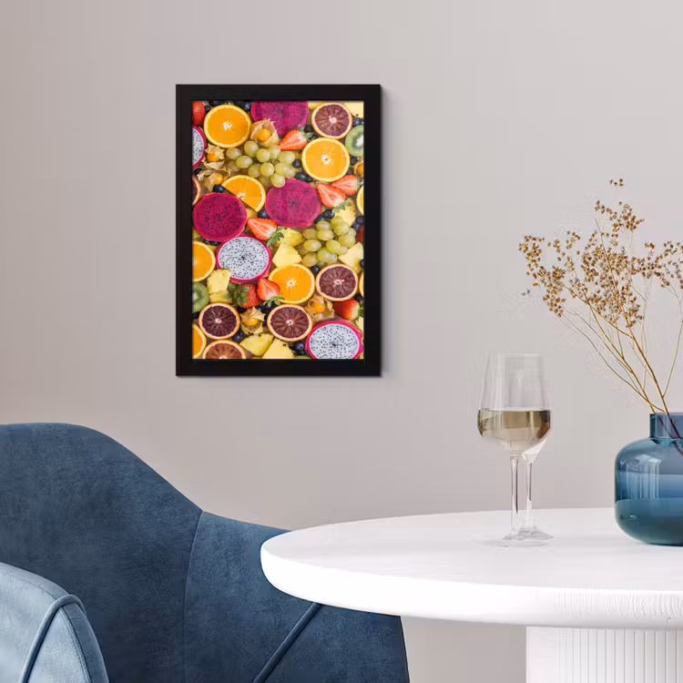 Poster met lijst - Fruit - Assortiment - Kleurrijk - Gezondheid — 4