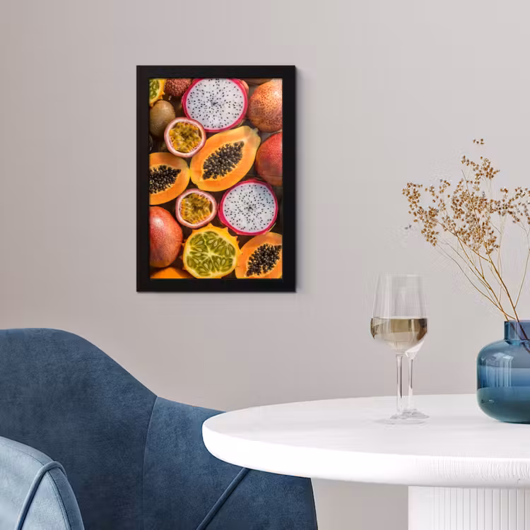 Poster met lijst - Fruit - Geopend - Tropisch - Eten - Kleurrijk — 4