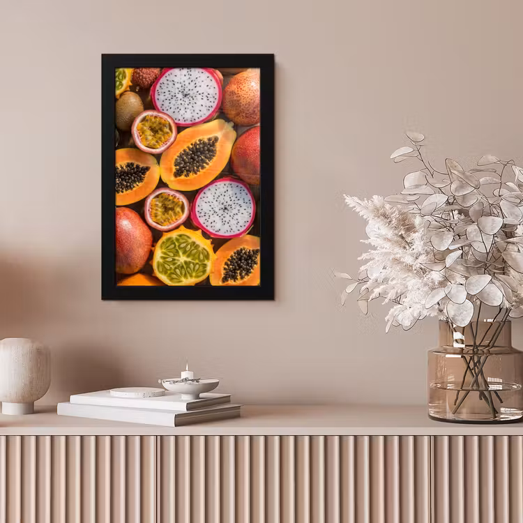 Poster met lijst - Fruit - Geopend - Tropisch - Eten - Kleurrijk — 5