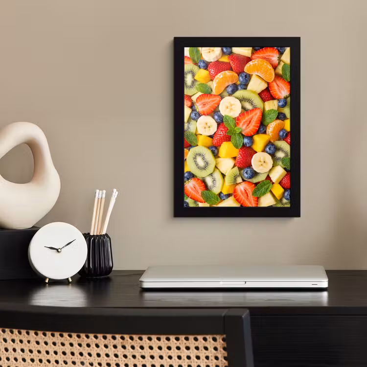 Poster met lijst - Fruit - Plakjes - Eten - Kleurrijk — 2