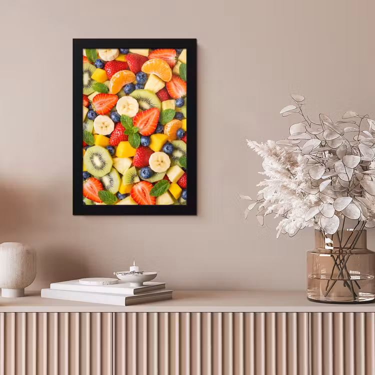Poster met lijst - Fruit - Plakjes - Eten - Kleurrijk — 5