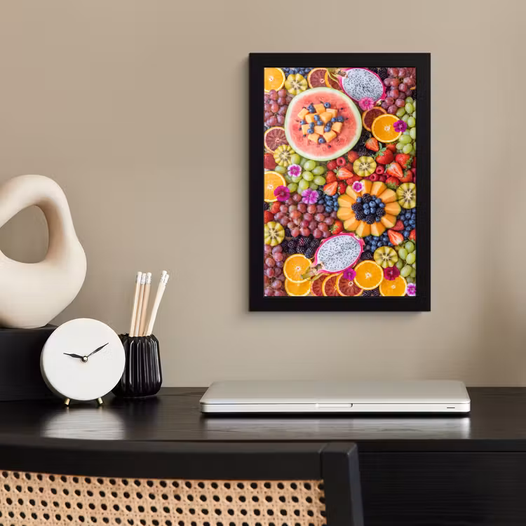 Poster met lijst - Fruit - Vers - Variatie - Eten - Kleurrijk — 2