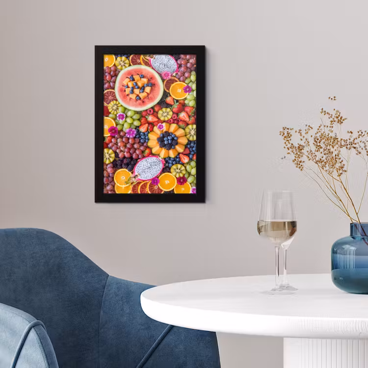 Poster met lijst - Fruit - Vers - Variatie - Eten - Kleurrijk — 4