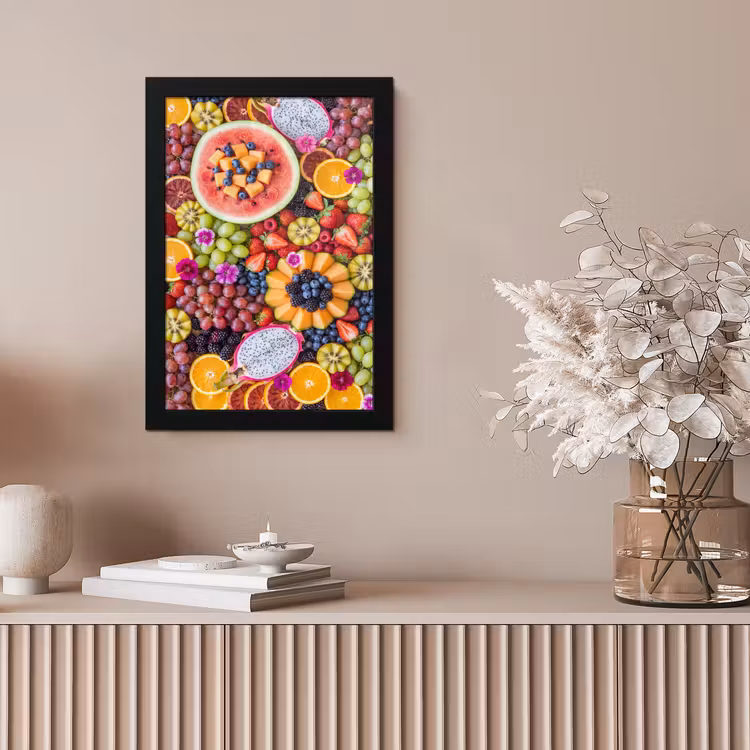 Poster met lijst - Fruit - Vers - Variatie - Eten - Kleurrijk — 5