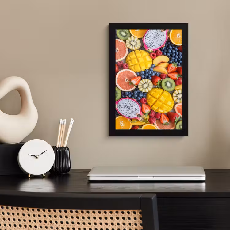 Poster met lijst - Fruit - Versneden - Kleurrijk - Eten - Gezond — 2