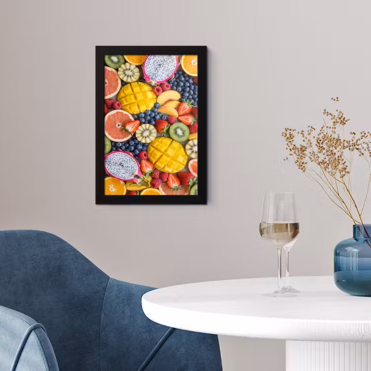 Poster met lijst - Fruit - Versneden - Kleurrijk - Eten - Gezond — 4