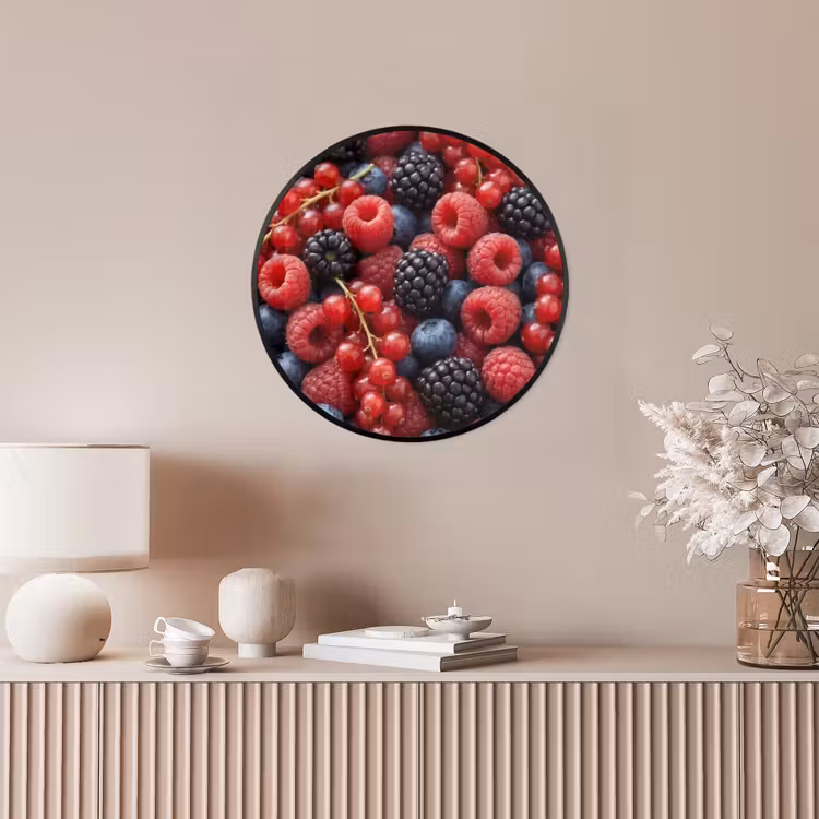 Ronde fotolijst - Bessen - Mix - Vers - Eten - Kleurrijk — 5