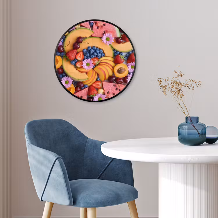 Ronde fotolijst - Eten - Fruit - Zomer - Kleurrijk — 4