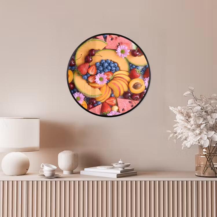 Ronde fotolijst - Eten - Fruit - Zomer - Kleurrijk — 5