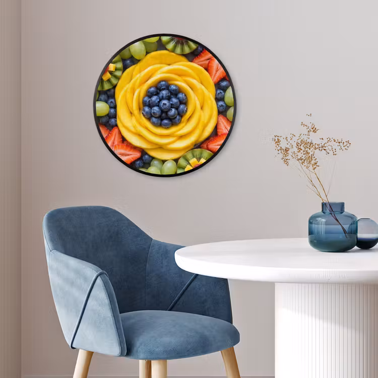 Ronde fotolijst - Fruit - Arrangement - Gezond - Kleurrijk - Eten — 4