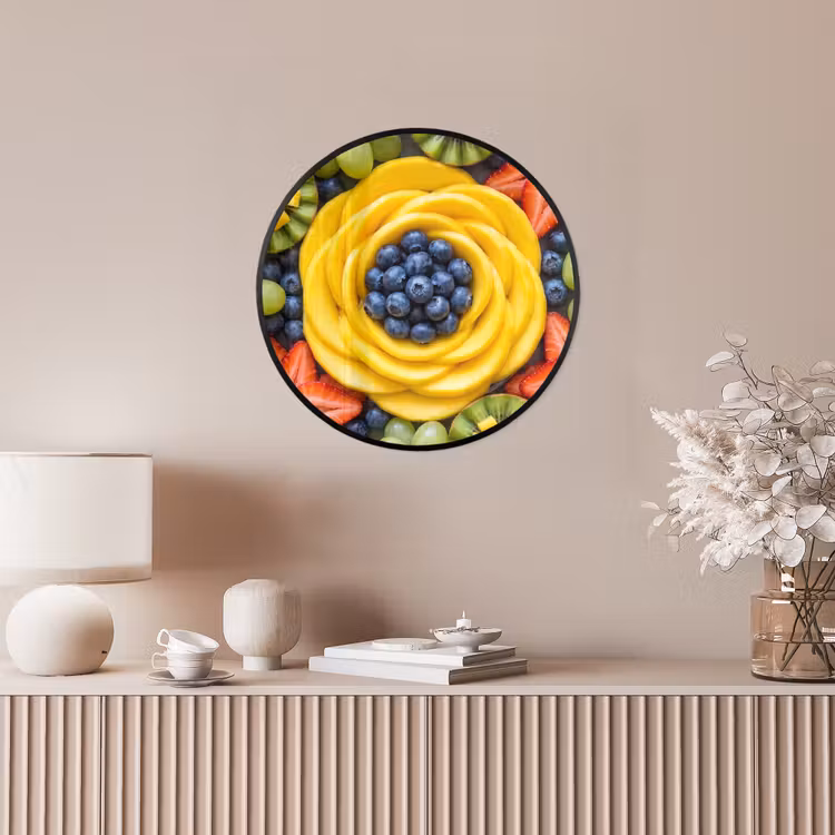 Ronde fotolijst - Fruit - Arrangement - Gezond - Kleurrijk - Eten — 5