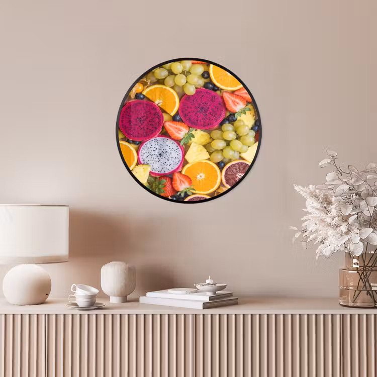 Ronde fotolijst - Fruit - Assortiment - Kleurrijk - Gezondheid — 5