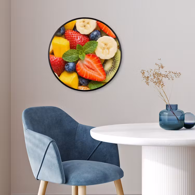 Ronde fotolijst - Fruit - Plakjes - Eten - Kleurrijk — 4