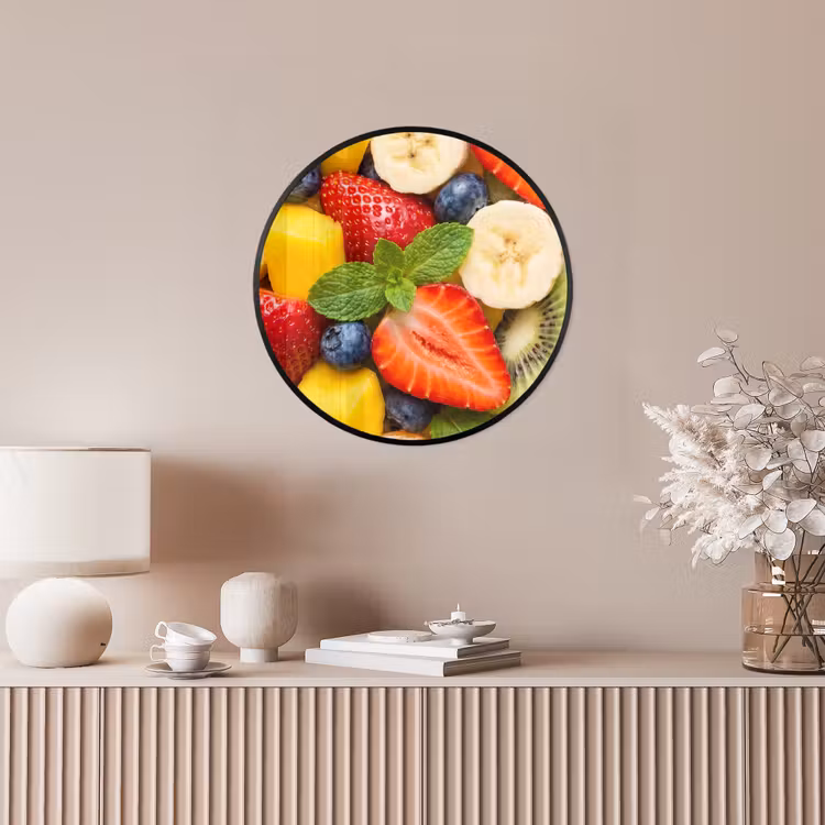 Ronde fotolijst - Fruit - Plakjes - Eten - Kleurrijk — 5