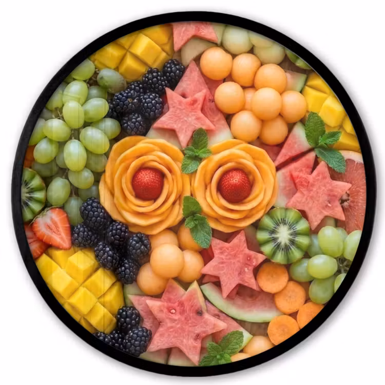 Ronde fotolijst - Fruit - Variatie - Kleurrijk - Vers - Eten — 1