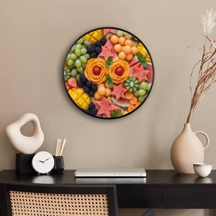 Ronde fotolijst - Fruit - Variatie - Kleurrijk - Vers - Eten — 3