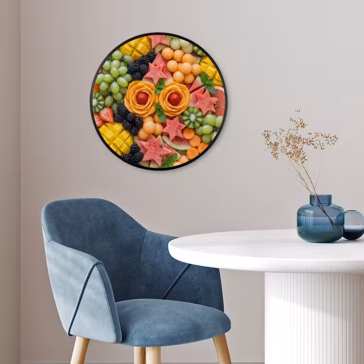 Ronde fotolijst - Fruit - Variatie - Kleurrijk - Vers - Eten — 4