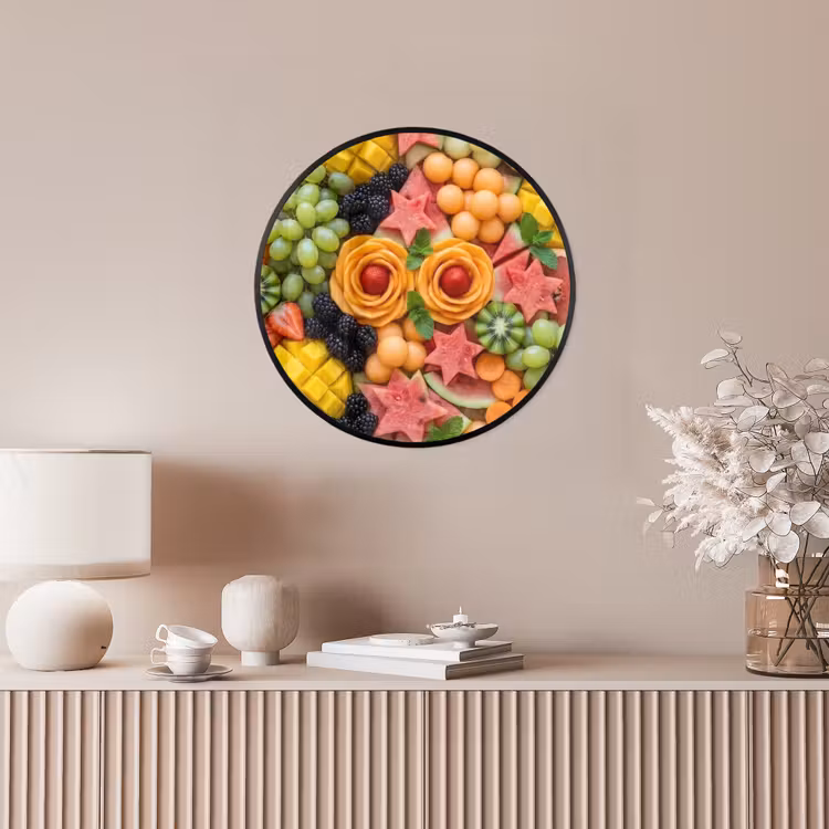 Ronde fotolijst - Fruit - Variatie - Kleurrijk - Vers - Eten — 5