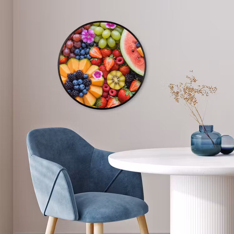 Ronde fotolijst - Fruit - Vers - Variatie - Eten - Kleurrijk — 4