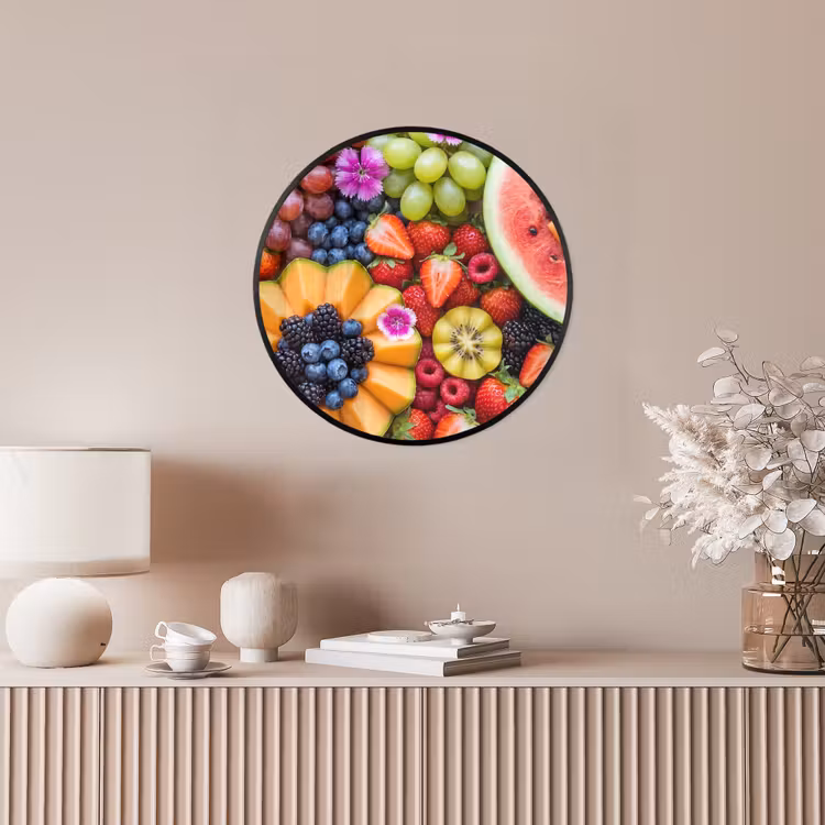 Ronde fotolijst - Fruit - Vers - Variatie - Eten - Kleurrijk — 5