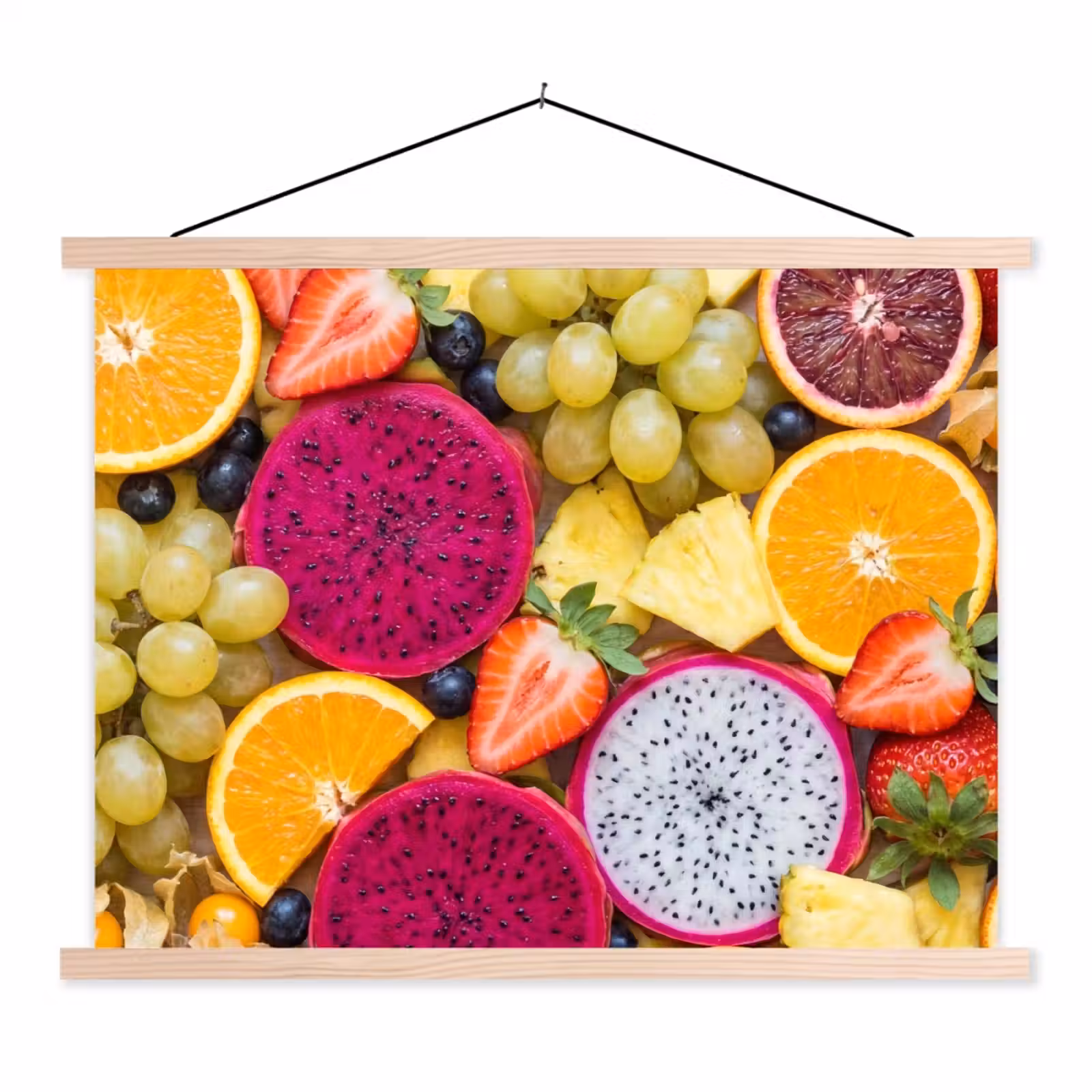 Schoolplaat - Fruit - Assortiment - Kleurrijk - Gezondheid — 1